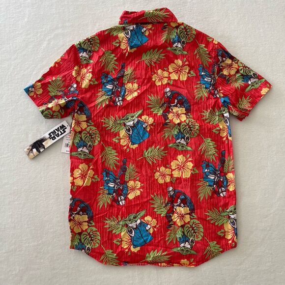 NEW Star Wars Mandalorian Hawaiian‎ Shirt The Child Baby Yoda Size Small S - Picture 5 of 12